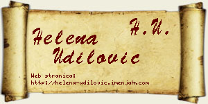 Helena Udilović vizit kartica